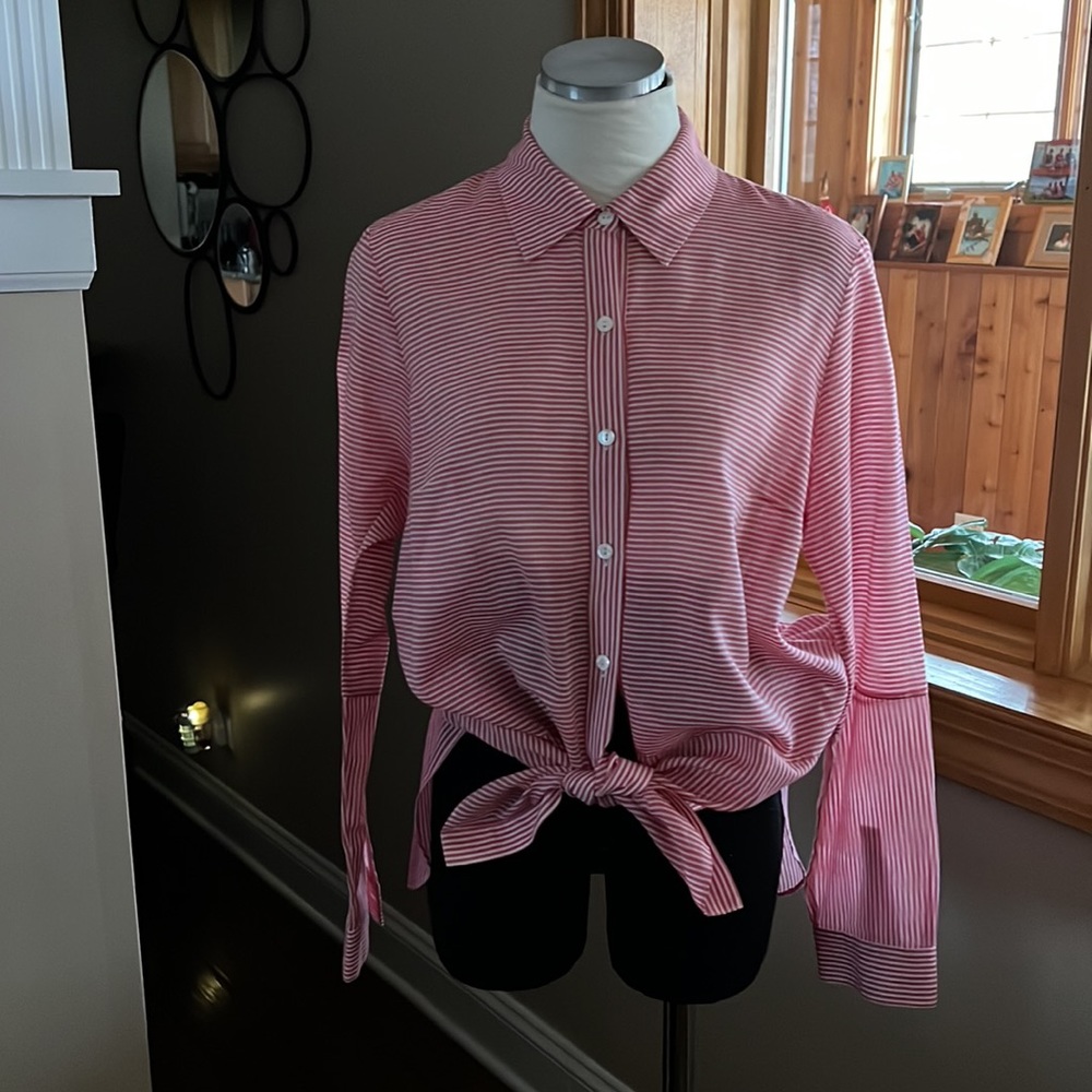 W By Worth Button Down Tunic Size S - image 4